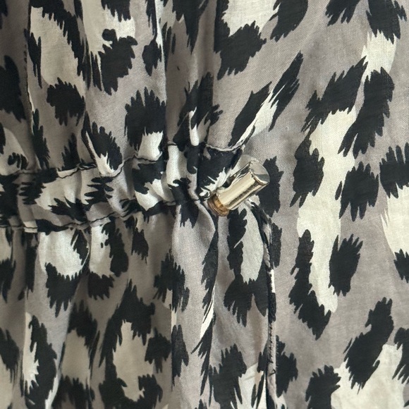 Diane Von Furstenberg Black White Swim Coverup V-Neck‎ Sporty Kleio Size M DVF - Picture 7 of 12